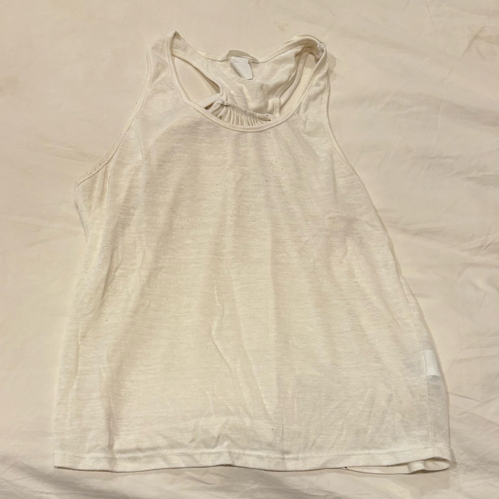 H&M Cream Sleeveless Tank Top